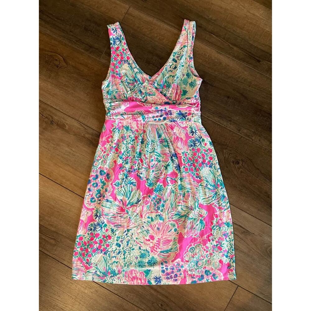 Lilly Pulitzer Short Sloane Dress Tiki Gypsea Pink (Size Medium)